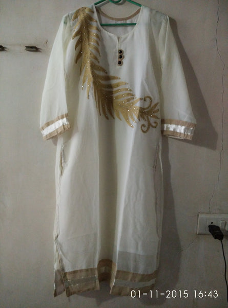 Simple gourget long kurti